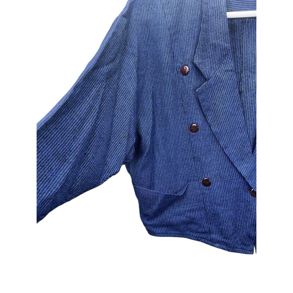 Joe Benbasset vintage jacket Blazer Women’s Size Medium Blue - Picture 14 of 15